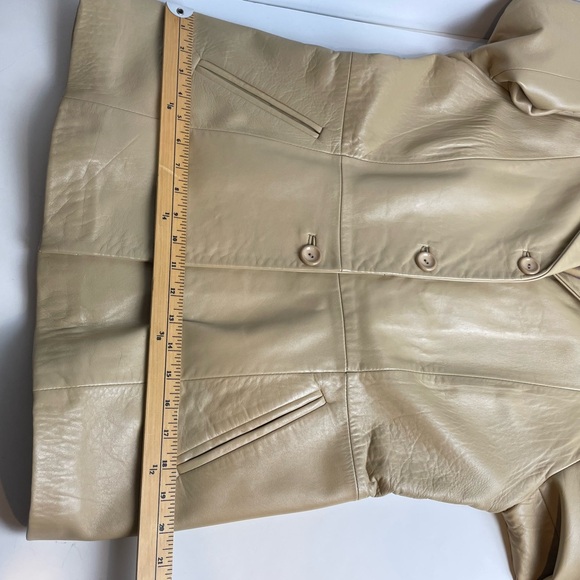 Vintage Sheepskin Piel Ovina Leather Jacket Car Coat Sevilla Spain Butter Soft - Picture 15 of 16